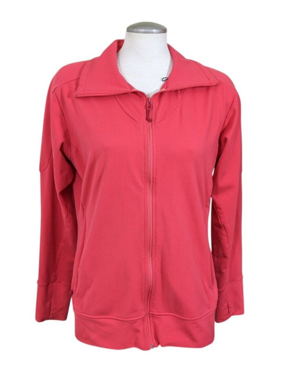 Arcteryx Red Fleece Full Zip Soft Shell Jacket Womens Size XL Made In Canada